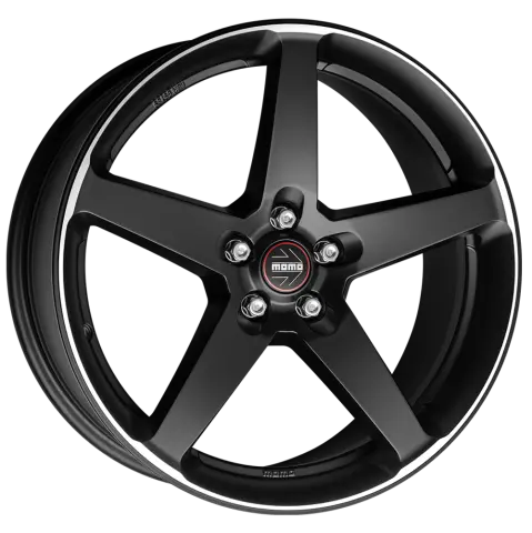 Imagen Momo five matt black polished