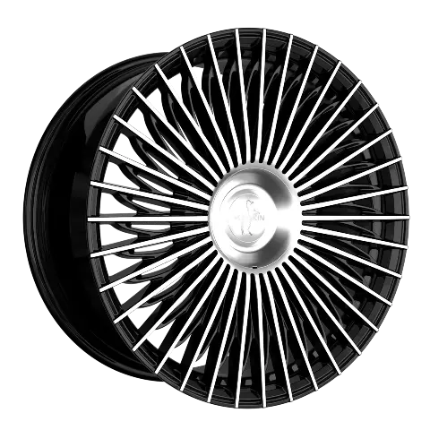 Imagen KESKIN WHEELS KT X1 BLACK FRONT POLISH