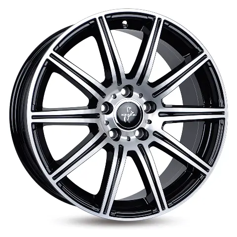 Imagen KESKIN WHEELS KT16 BLACK FRONT POLISH