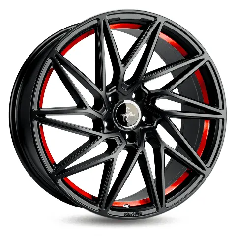 Imagen KESKIN WHEELS KT20 MATT BLACK RED INSIDE