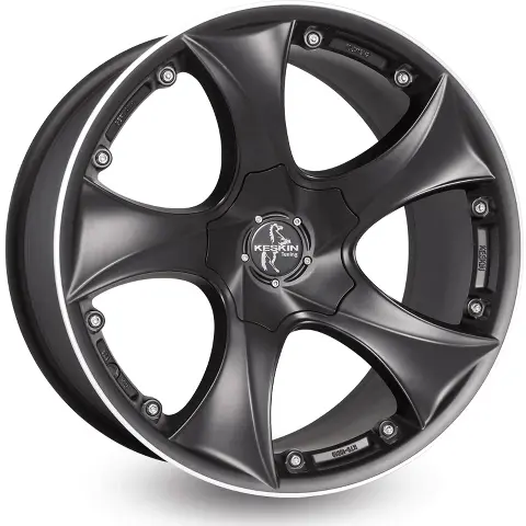 Imagen KESKIN WHEELS KT9 MATT BLACK LIP POLISH