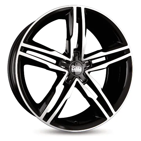 Imagen MAM WHEELS A1 BLACK FRONT POLISH