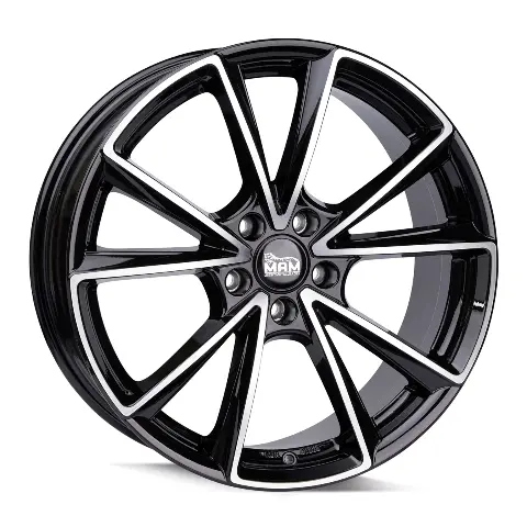 Imagen MAM WHEELS A5 BLACK FRONT POLISH