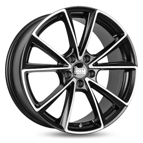 Imagen MAM WHEELS A5 MATT BLACK FRONT POLISH