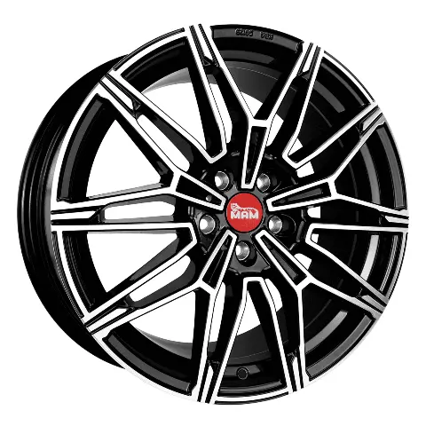 Imagen MAM WHEELS B3 BLACK FRONT POLISH