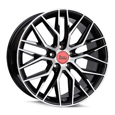 Imagen MAM WHEELS RS4 BLACK FRONT POLISH
