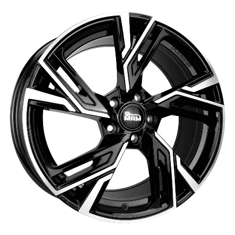 Imagen MAM WHEELS RS5 BLACK FRONT POLISH