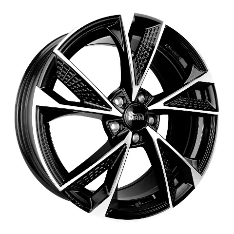 Imagen MAM WHEELS RS6 BLACK FRONT POLISH