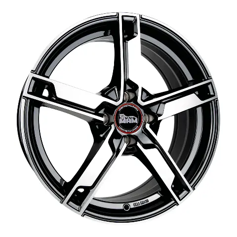 Imagen MAM WHEELS W4 BLACK FRONT POLISH