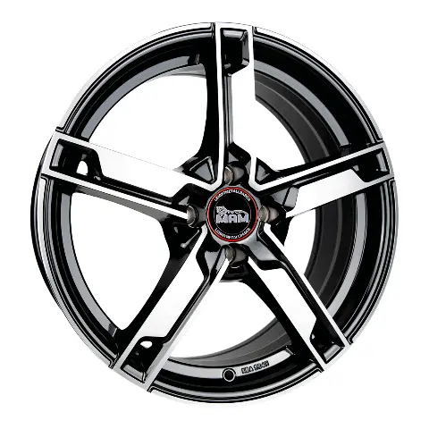 Imagen MAM WHEELS W4 BLACK FRONT POLISH